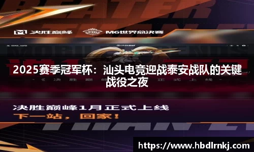 2025赛季冠军杯：汕头电竞迎战泰安战队的关键战役之夜